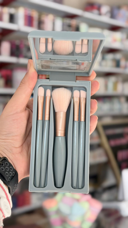 ست براش جعبه دار با آینه طوسی