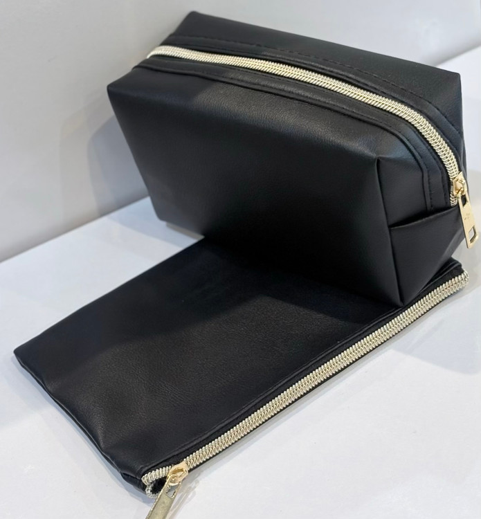 کیف لوازم آرایش سه تیکه خارجی مدل صندقی