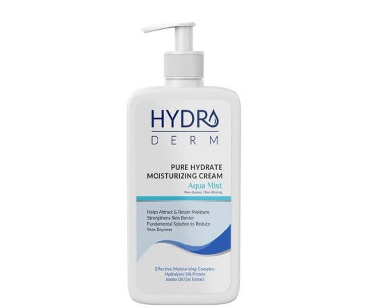 کرم مرطوب کننده و نرم کننده دست و صورت هیدرودرم Hydroderm مدل آکوا میست حجم 500 میلی لیتر