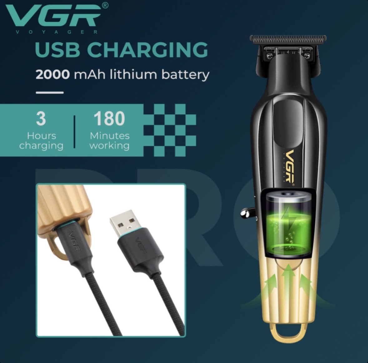 ماشین اصلاح سر و صورت وی جی آر (VGR) مدل 935