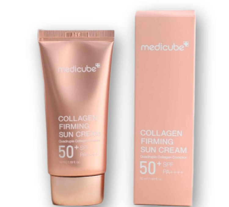 کرم ضد آفتاب کلاژن و روشن کننده مدی کیوب SPF50