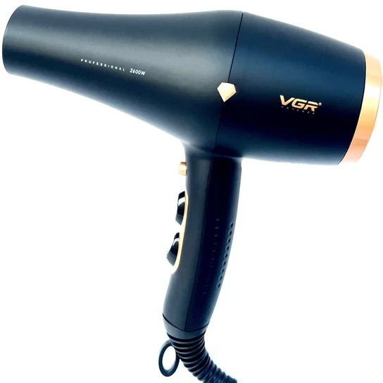 سشوار حرفهای وی جی آر مدل V-462 با موتور AC و دیسپانسر
