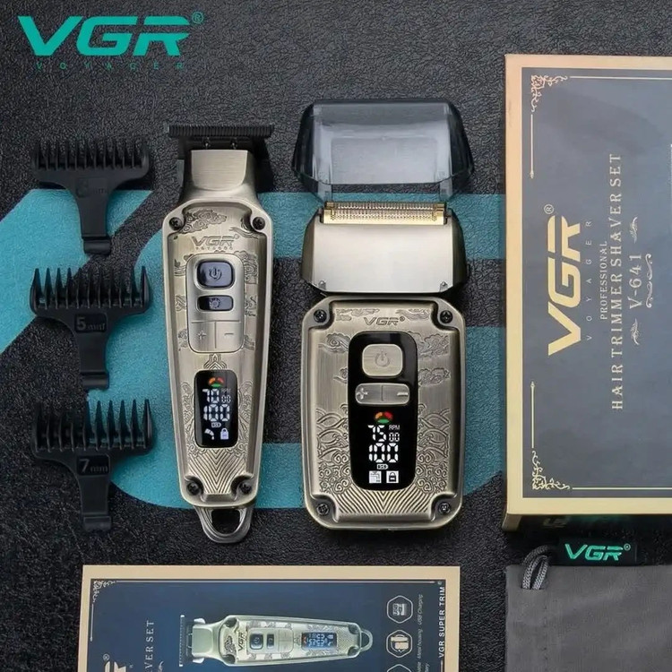 ماشین اصلاح وی جی آر مدل V641 با تکنولوژی برش مستقیم و ضد آب