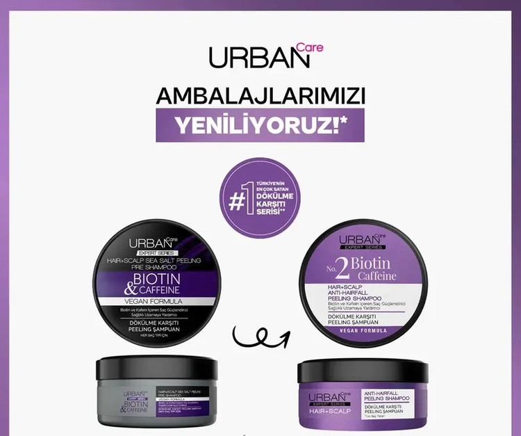 اسکراب تقویت کننده و ضدریزش کافئین و بیوتین کف سر برند اوربان