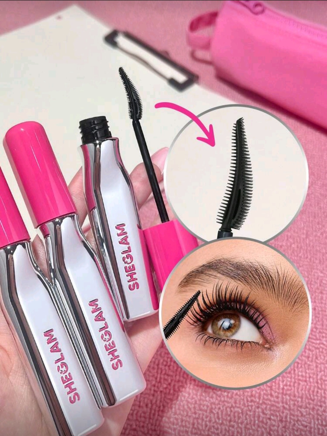 ریمل سوزنی طرح شیگلم SHEGLAM حالت دهنده و بلند کننده مدل ULTRA LASH LIFT