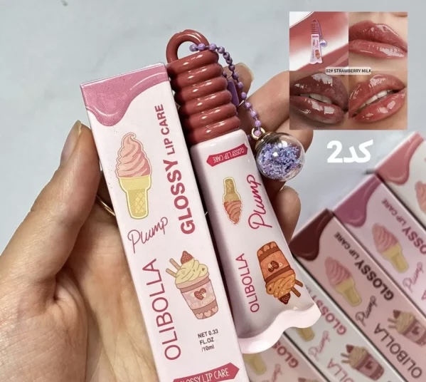 لیپ گلاس حجم دهنده لب آویز کریستالی اولیبولا Olibolla