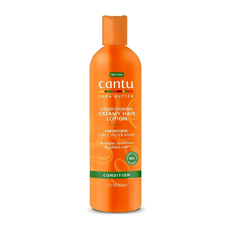 کرم آبرسان و مغذی  و نرم کننده موی فر و مجعد با رایحه شی باتر برند کنتو (cantu)