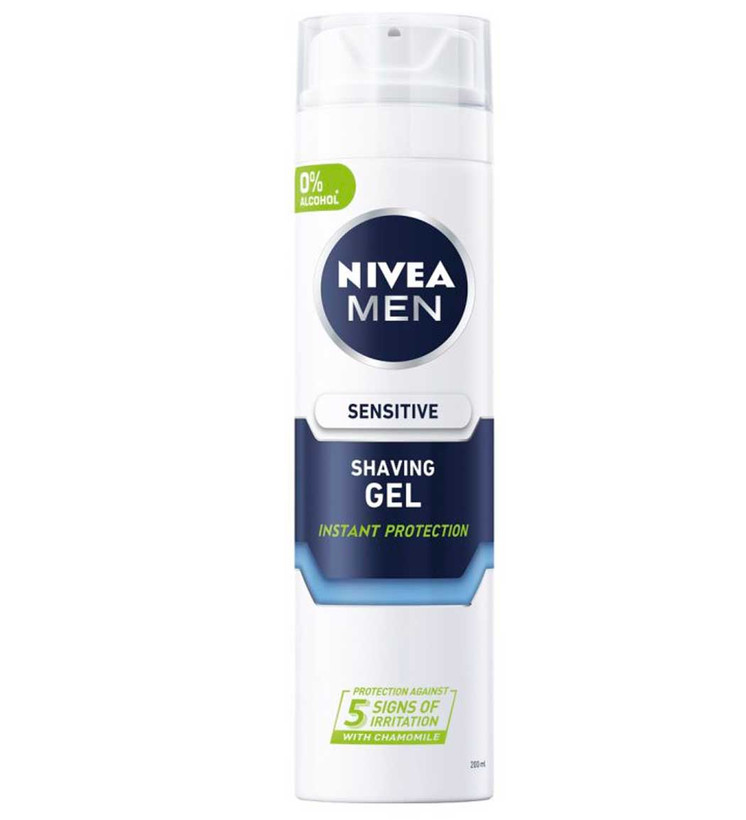 ژل اصلاح آقایان مدل Sensitive Instant Protection حجم 200میل نیوا