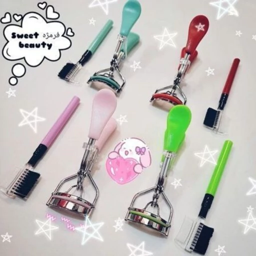 فرمژه رنگی همراه با شانه برند beauty tools