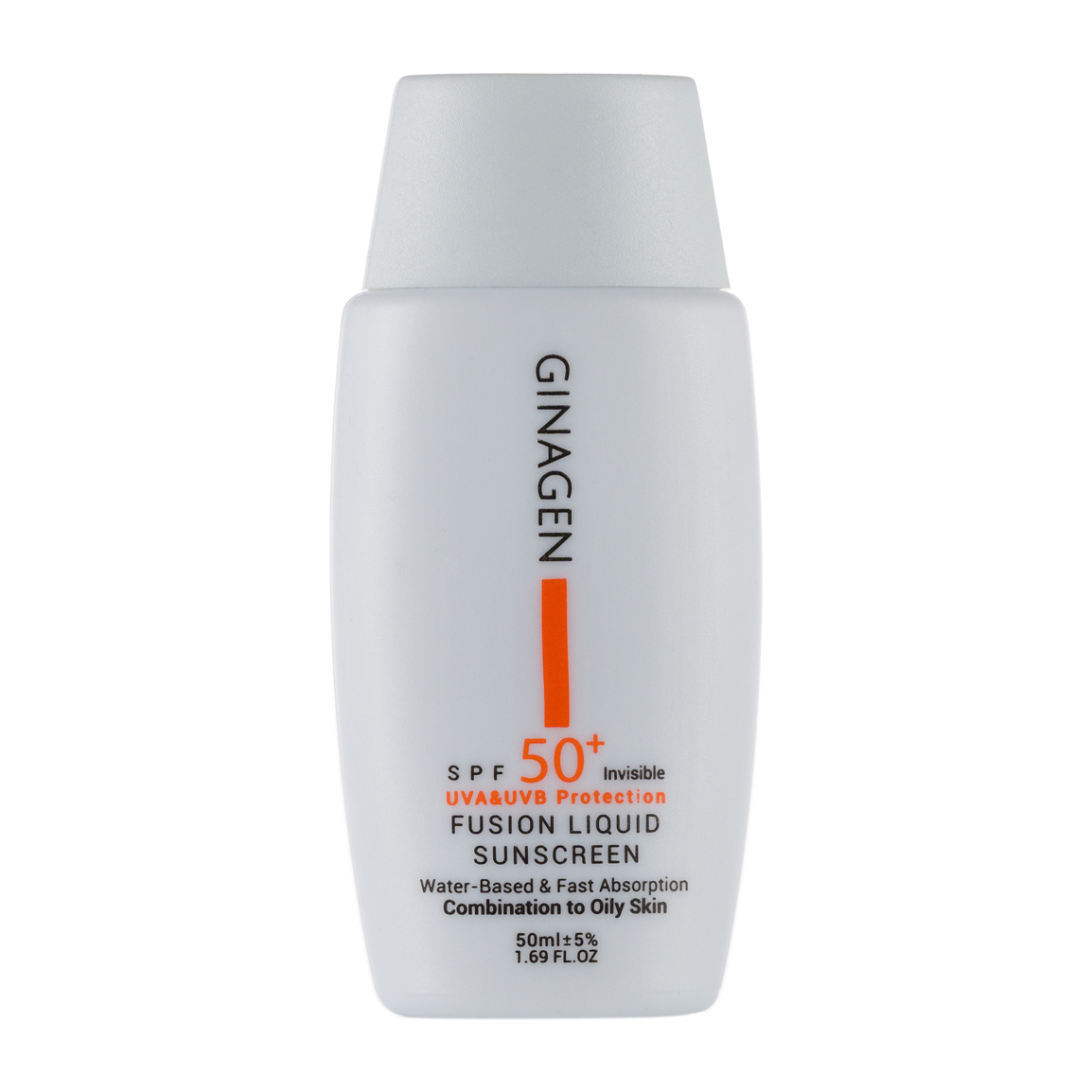 کرم ضدآفتاب بی رنگ Spf50 پوست چرب و محتلط ژیناژن