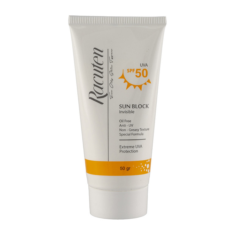 کرم ضدآفتاب بی رنگ Spf50 پوست چرب و مختلط برند راکوتن
