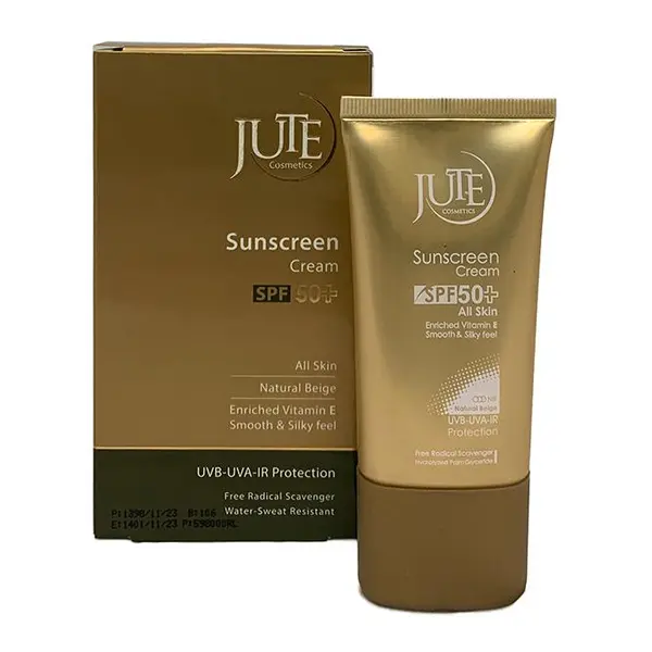 کرم صدآفتاب spf50 ژوت انواع پوست بژ طبیعی
