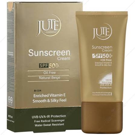 کرم ضدآفتاب spf50 ژوت بی رنگ  انواع پوست