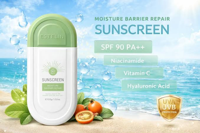 کرم ضدآفتاب بدون رنگ استلین ترمیم کننده سد دفاعی پوست spf 90 حجم 100 میل