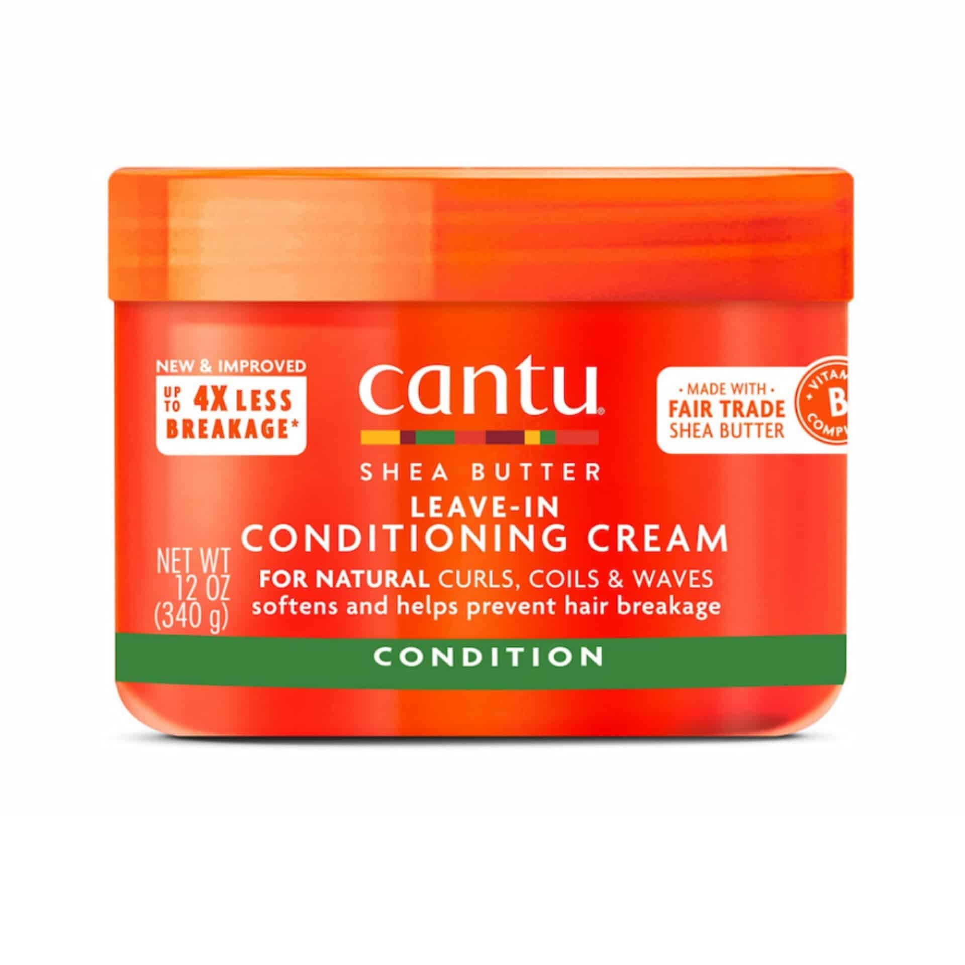 کرم نرم‌کننده بدون آبکشی موی فر شی باتر برند کنتو (cantu)