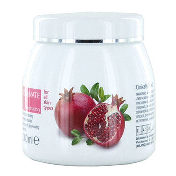 کرم صورت آبرسان و شفاف کننده انار کلیون مدل Pomegranate Juice Face Cream حجم 300میلی لیتر